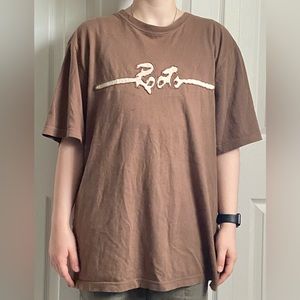 Brown Roots 73 athletics y2k tee